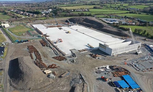 Saggart reservoir construction