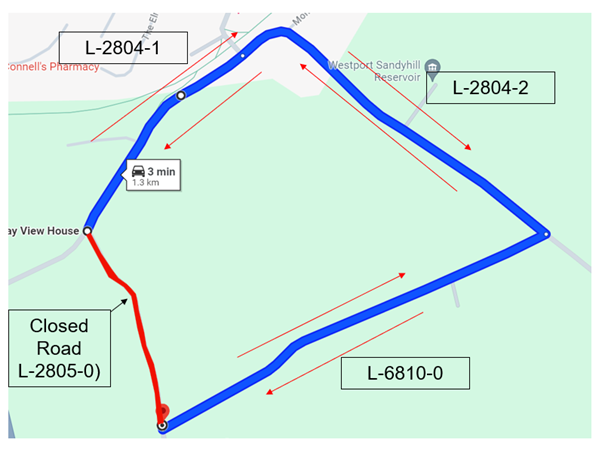 Westport road map closure