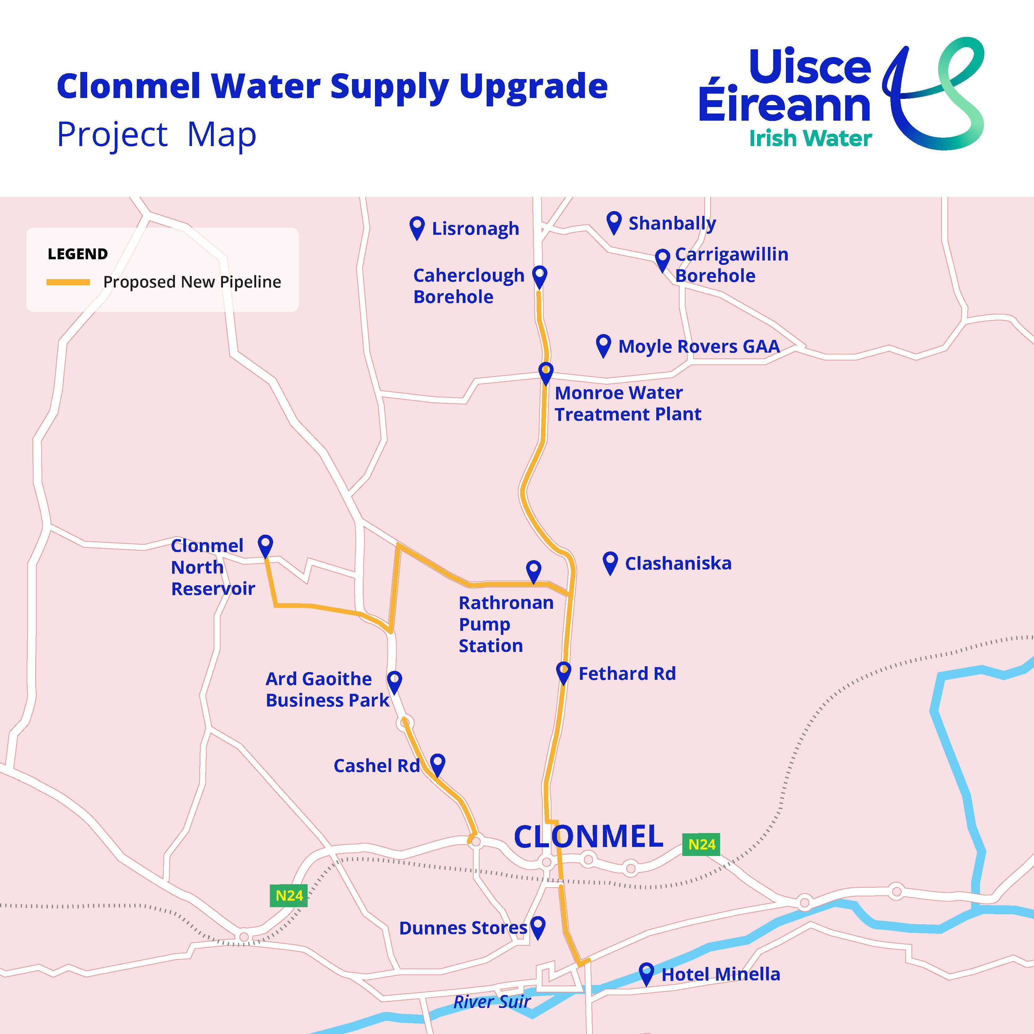 Clonmel Upgrade Map