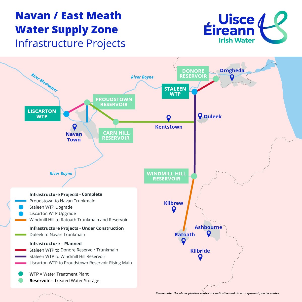 Navan / East Meath Water Supply Zone Map