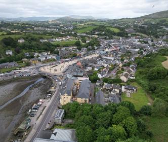 Aerial shot of Bantry 