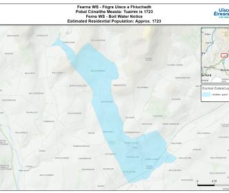 Ferns Boil Water Notice affected area map