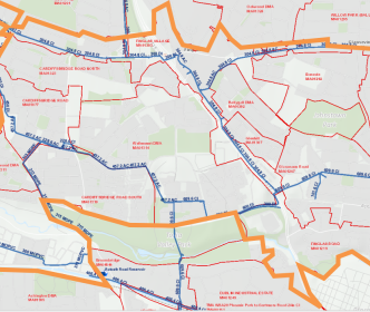 map given for Finglass Glasnevin PDF screen cap 21 june 2024