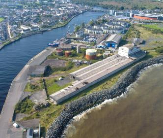 Aerial view of Arklow